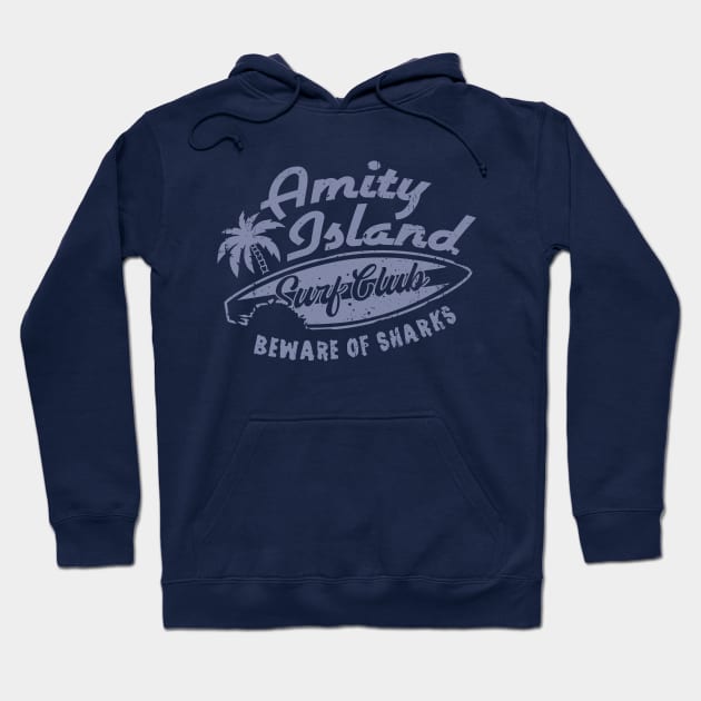 Amity Island Surf Club Hoodie by SunsetSurf